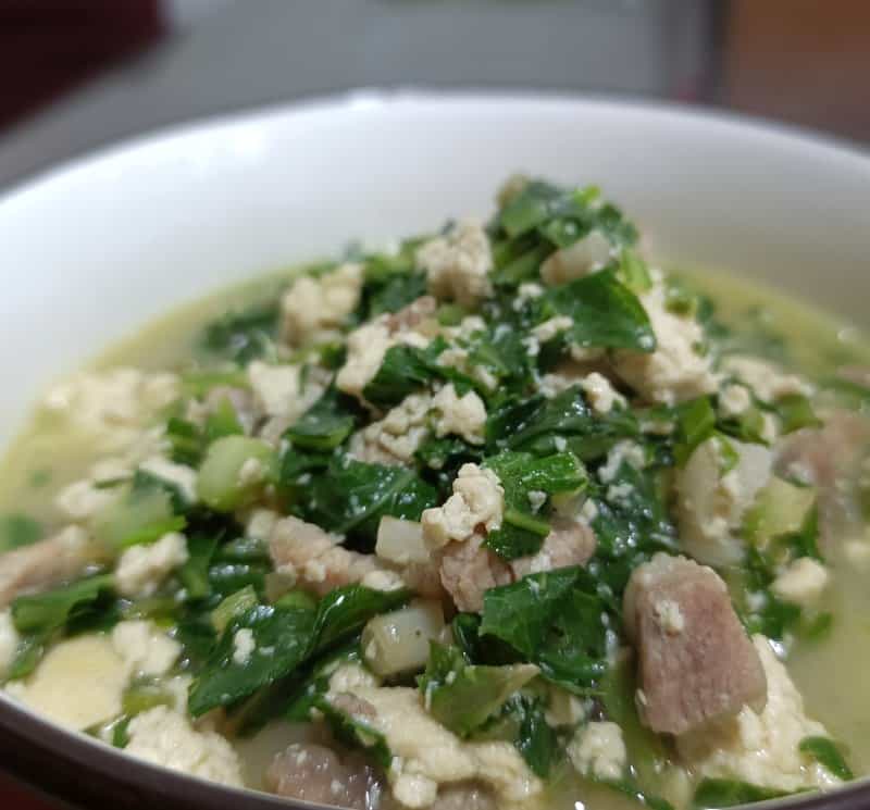 蕖蕒芽肉丁小豆腐