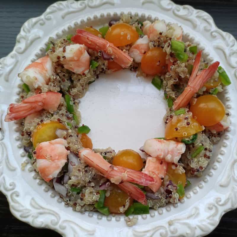 鮮蝦藜麥花環飯糰