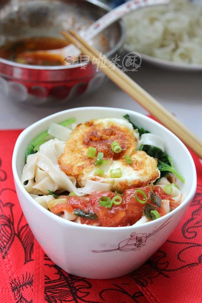番茄煎蛋麵