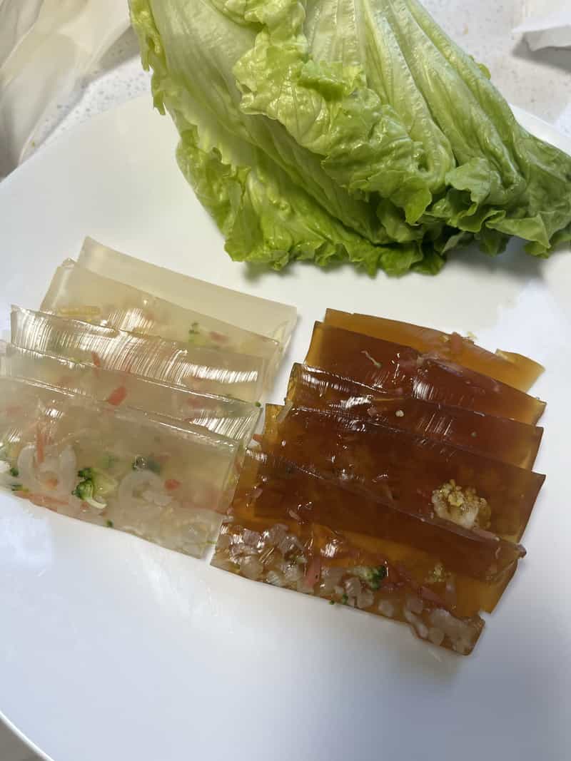 雙色蔬菜豬皮凍