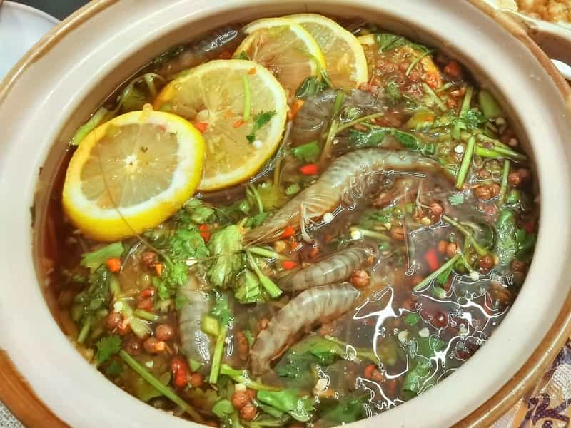 檸檬生醃基圍蝦