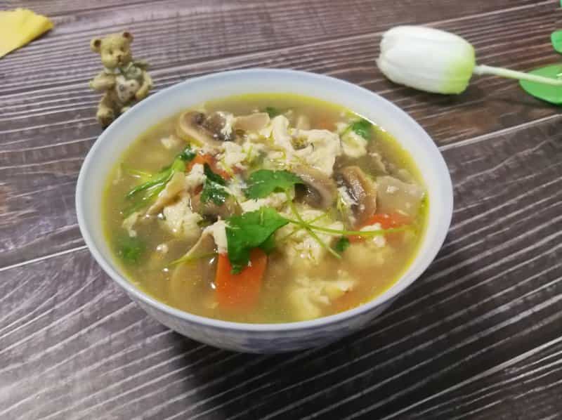 蘑菇蛋花湯