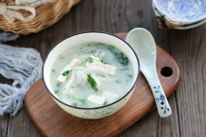 蝦皮蘿蔔豆腐湯