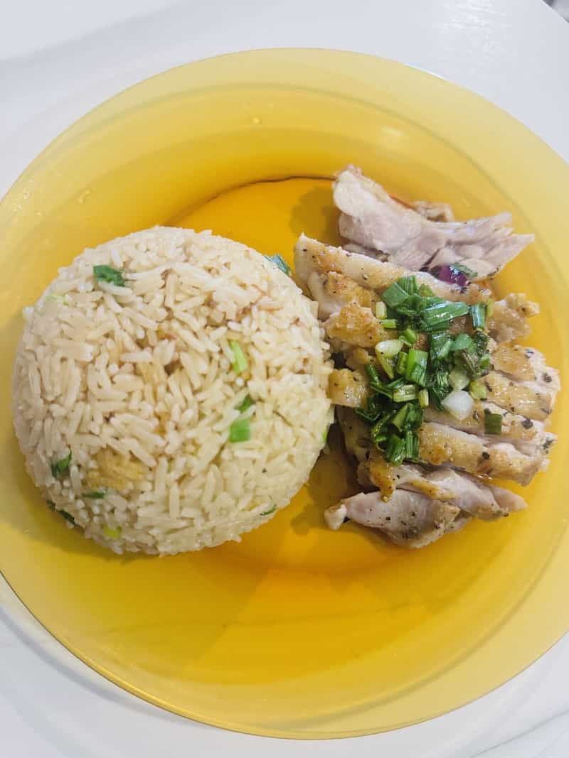蔥香雞排飯