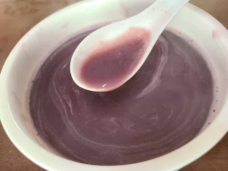 紫薯糯米蓮子糊