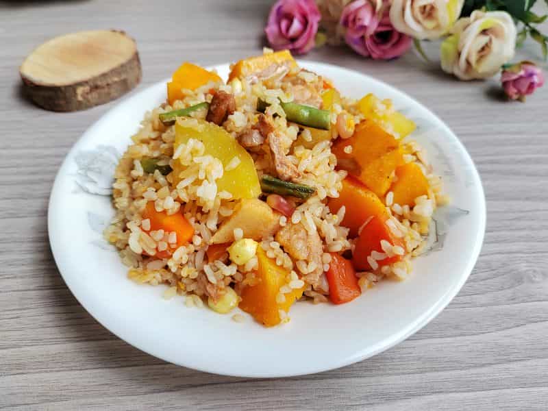 馬鈴薯南瓜炒飯