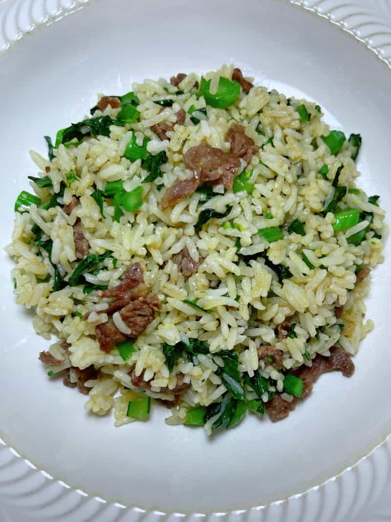 菜心牛肉炒飯