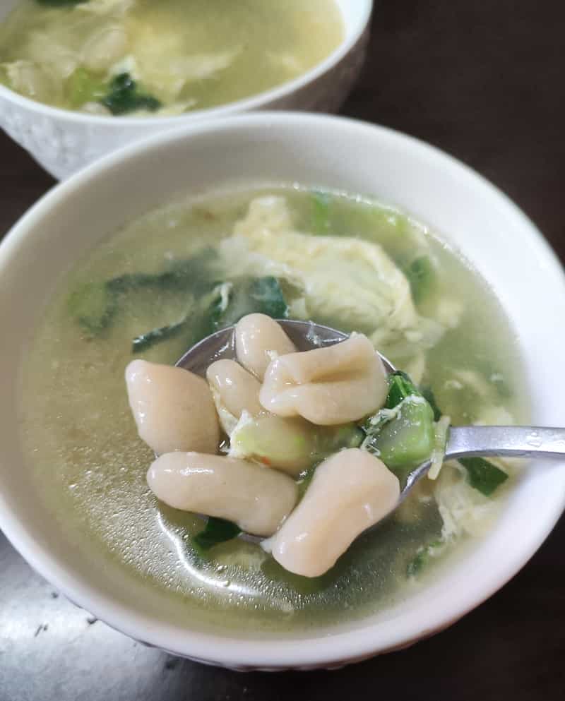 貓耳蛋花湯