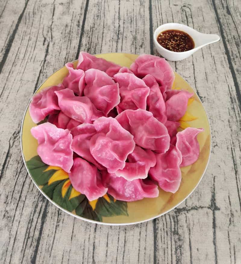 紅火龍果粉餃子