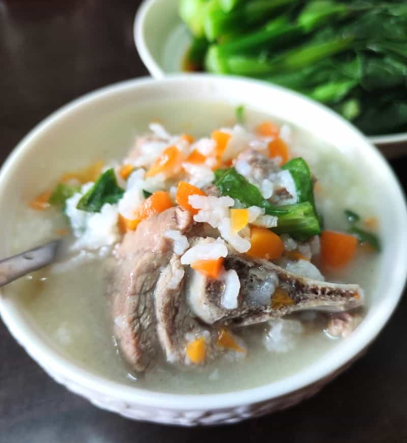 扇骨胡蘿蔔粥