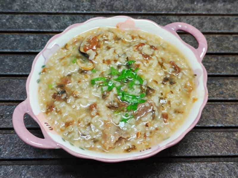 菜乾鹹骨粥