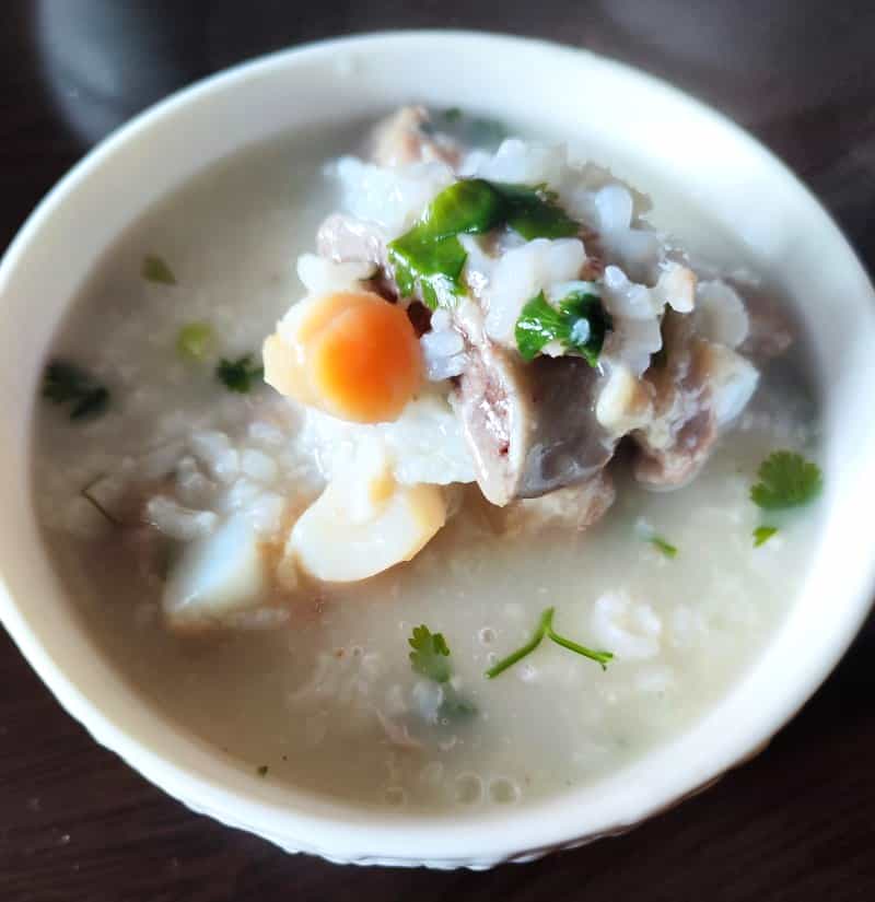 鹹骨瑤柱粥