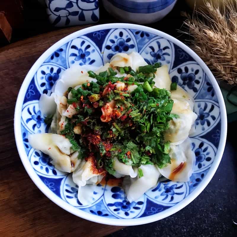 油潑薺菜餛飩