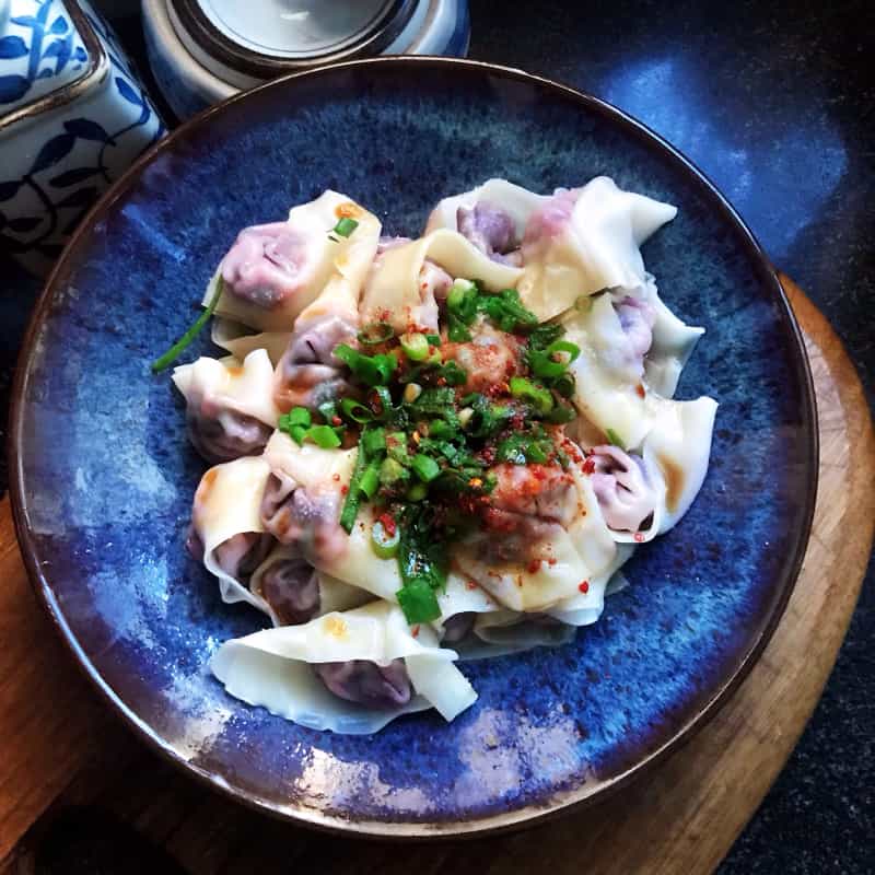 莧菜蝦肉餛飩