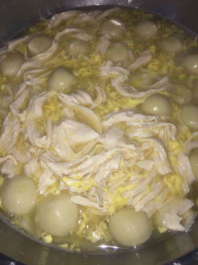 雞蛋腐竹湯圓