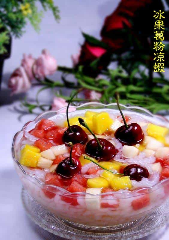 冰果葛粉涼蝦
