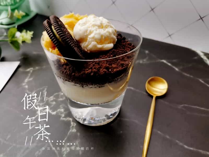 冰淇淋奧利奧榴槤優格杯
