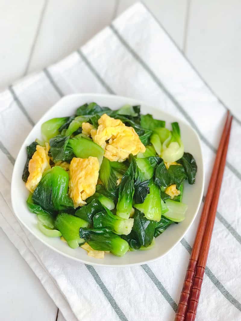油菜炒蛋