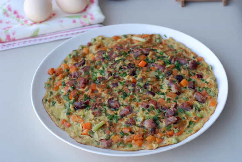 豌豆胡蘿蔔煎蛋