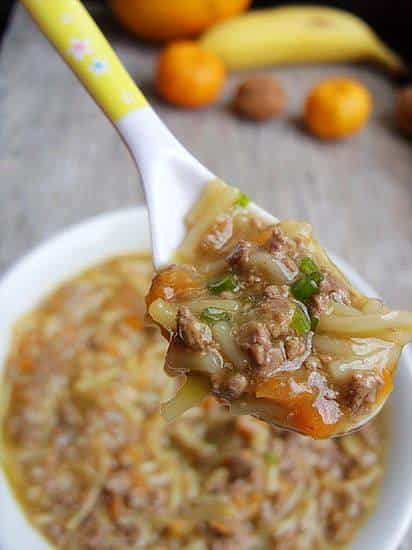胡蘿蔔肝泥碎麵濃羹