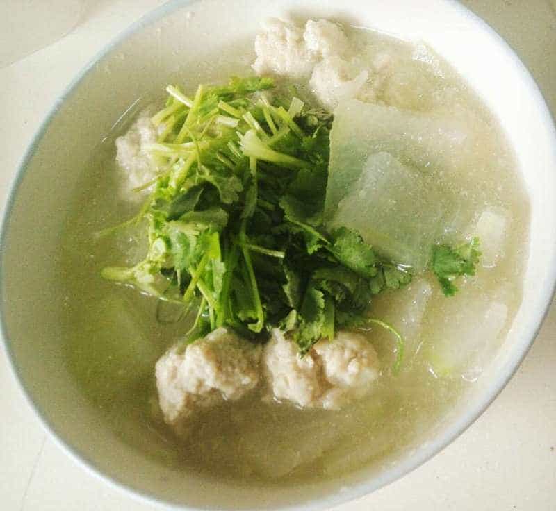清爽冬瓜丸子湯