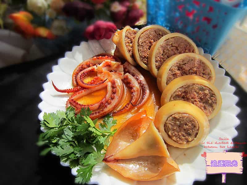牛肉釀魷魚