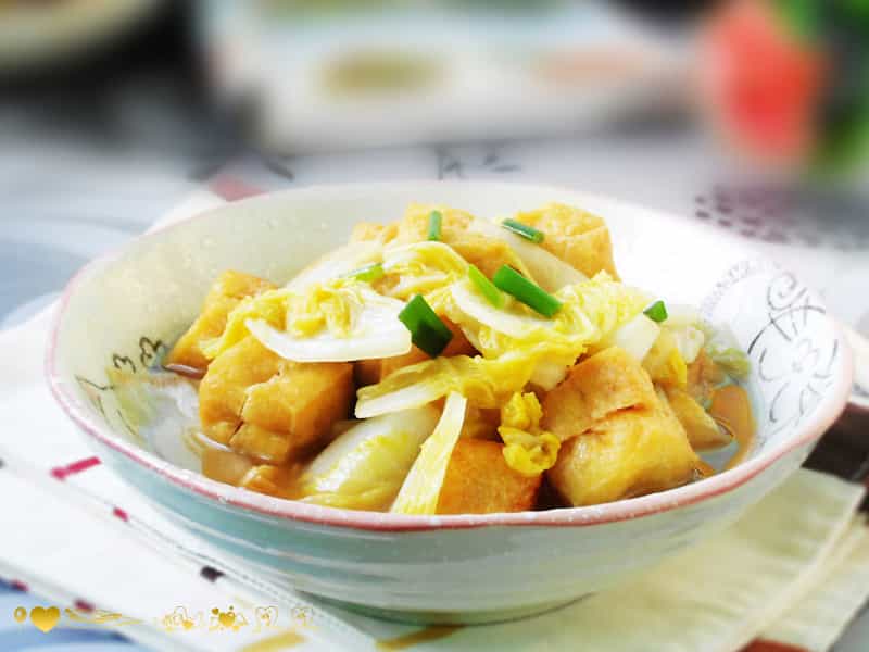 油豆腐燉白菜