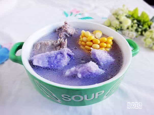 玉米紫山藥脊骨湯