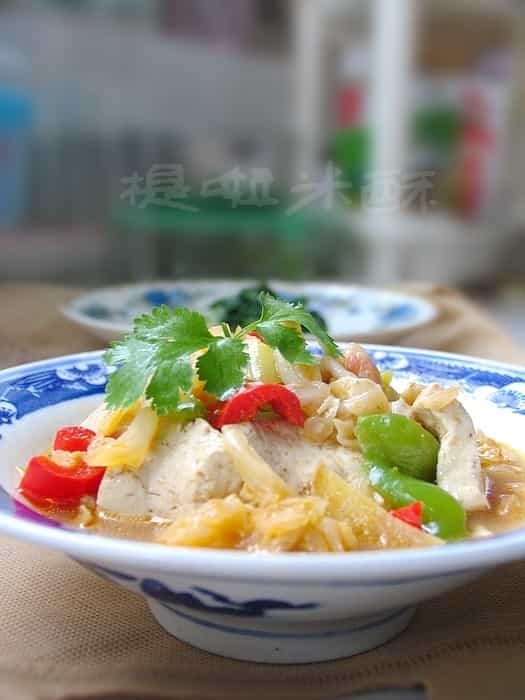 大白菜煎豆腐