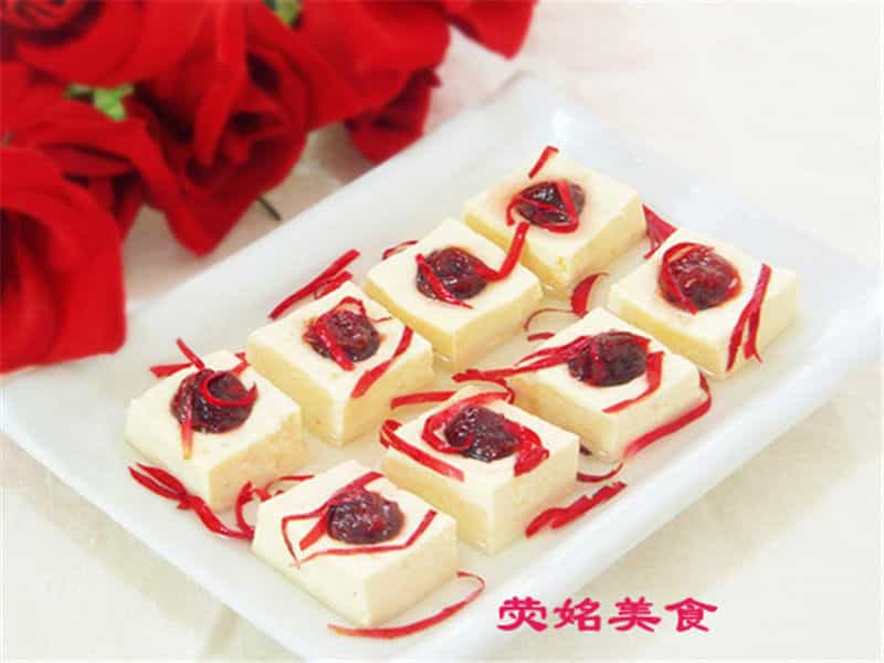 玫瑰花豆腐