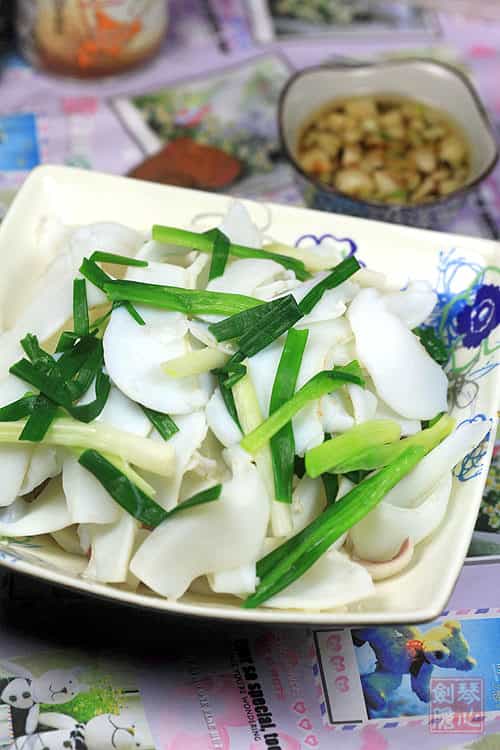 白灼墨魚