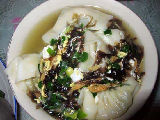韭菜蝦肉餛飩