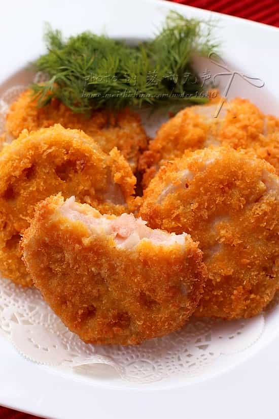 蝦肉藕夾
