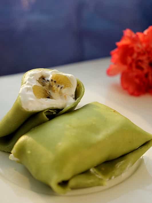 奇異果綠茶班戟