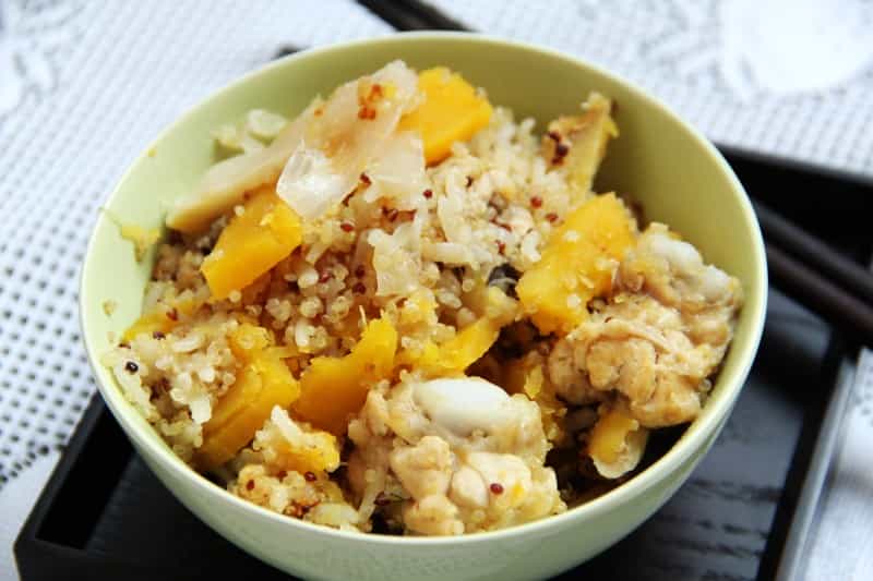 雞腿南瓜洋蔥藜麥飯