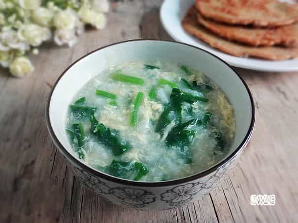 蛋花菠菜粥