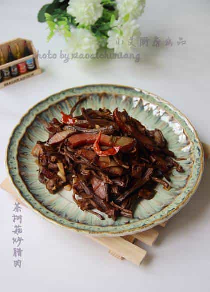 茶樹菇炒臘肉