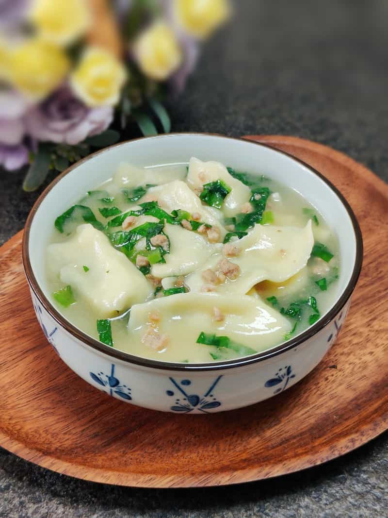 苦麥菜煮麵粉粄