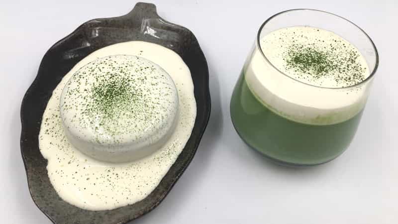 抹茶雪山奶凍