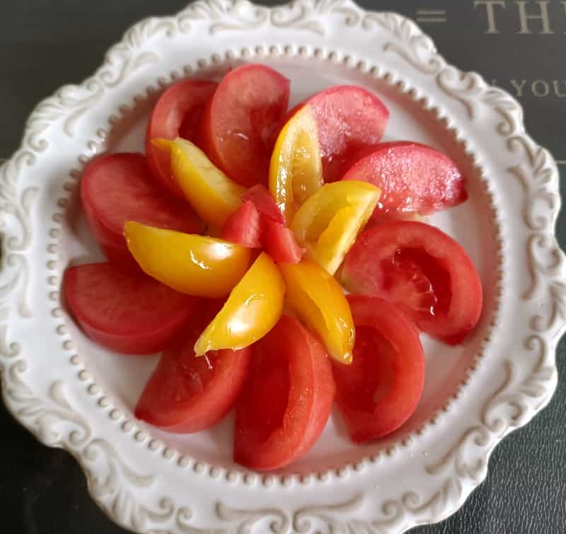 蜂蜜拌雙色番茄