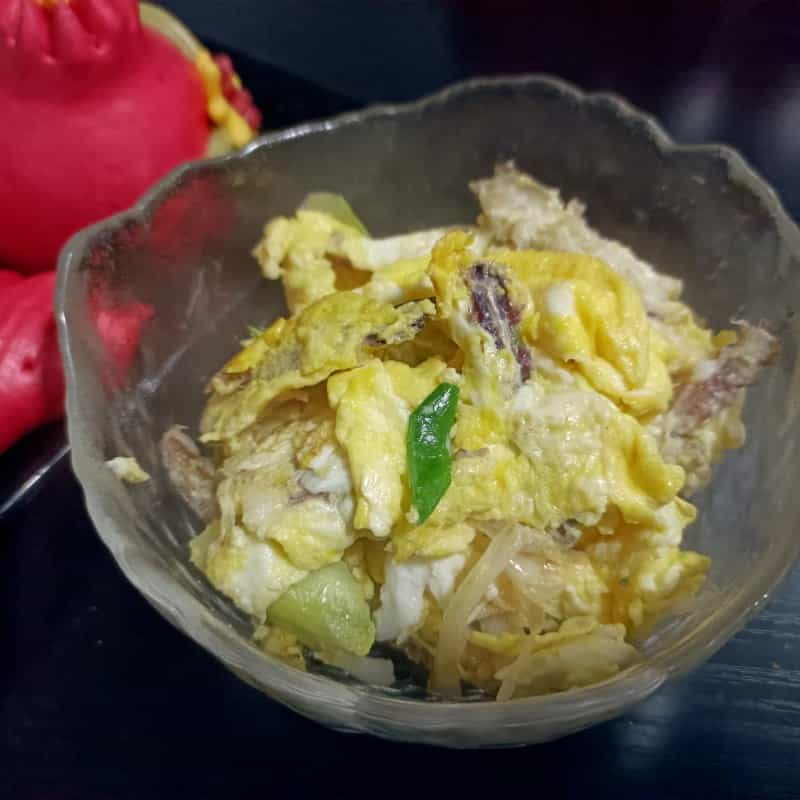 爬蝦肉滑蛋