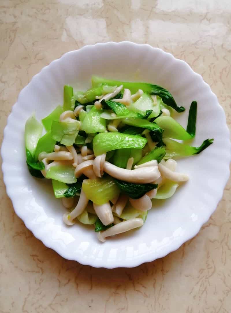 白玉菇炒油菜