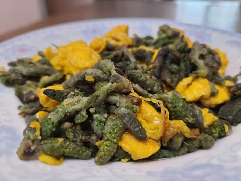 雞蛋炒蒸枸蒲穗