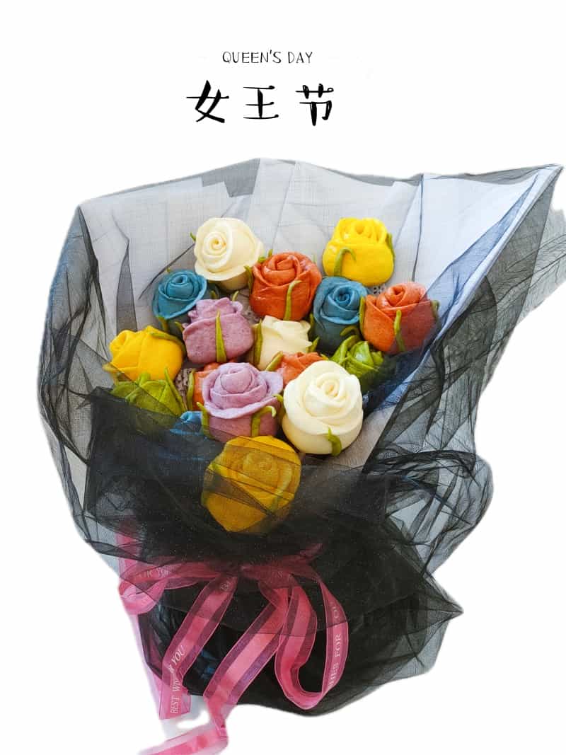 玫瑰花饅頭