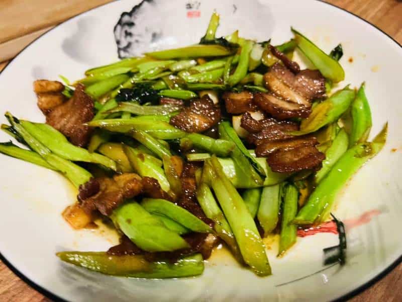 生炒菜心