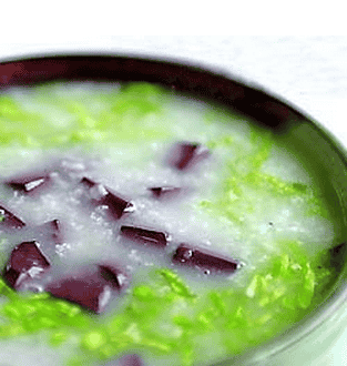 豬血豆腐青菜湯