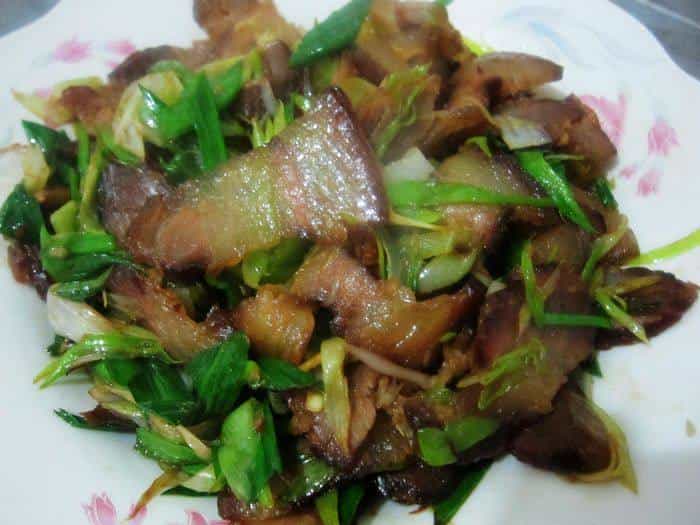 青蒜炒臘肉