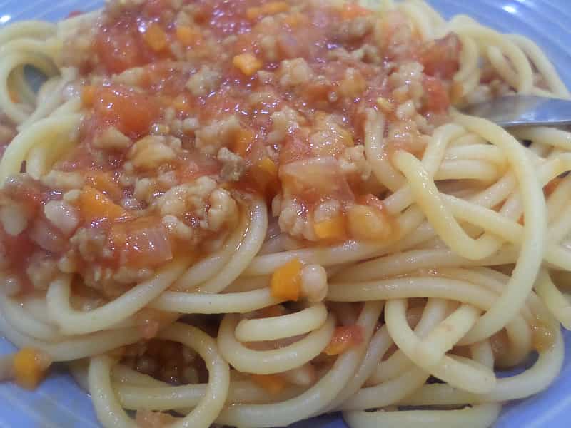 家常版番茄肉醬義大利麵