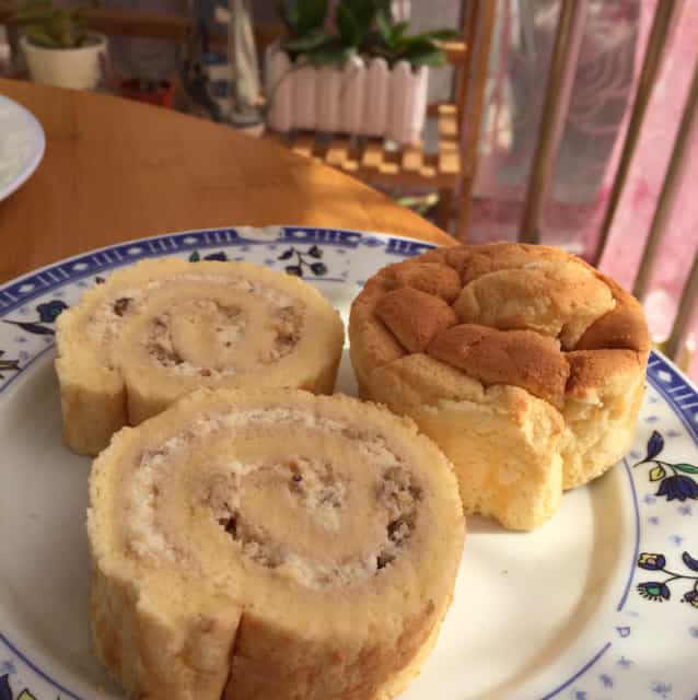 核桃果仁蛋糕卷