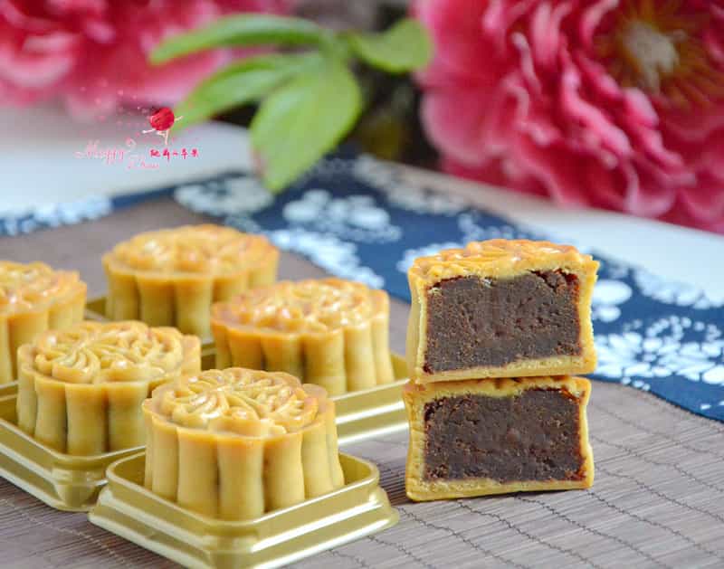 紅豆沙玫瑰廣式月餅